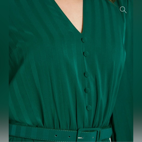 ✨Modcloth✨ NWT Classy Announcement A-Line Dress Size 2 XS-Small Emerald Green - Picture 4 of 17